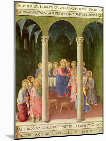 Communion of the Apostles, 1451-53-Fra Angelico-Mounted Giclee Print