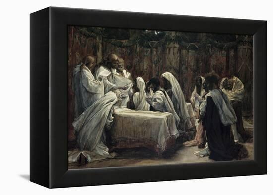 Communion of the Apostles-James Tissot-Framed Premier Image Canvas