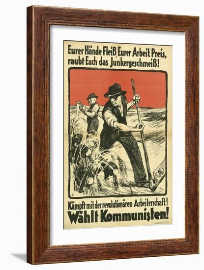 Communist Election Poster (Kp), Ca 1931-null-Framed Giclee Print