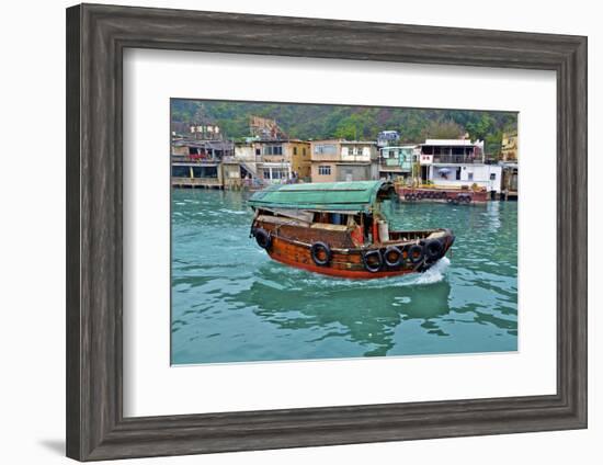 Community of Live-Aboard Boat People, Lei Yu Mai, Hong Kong-Richard Wright-Framed Photographic Print