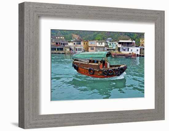 Community of Live-Aboard Boat People, Lei Yu Mai, Hong Kong-Richard Wright-Framed Photographic Print