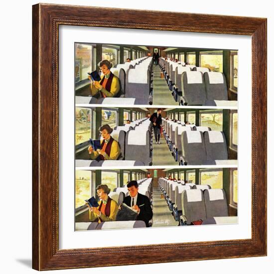 "Commuter Pickup", September 15, 1956-Thornton Utz-Framed Giclee Print