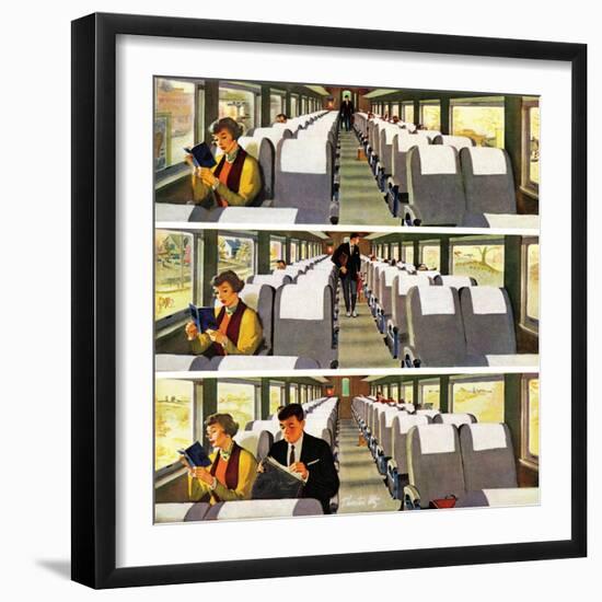 "Commuter Pickup", September 15, 1956-Thornton Utz-Framed Giclee Print