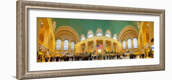 Commuters at a Railroad Station, Grand Central Station, Park Avenue, Manhattan-null-Framed Photographic Print