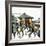 "Commuters in the Rain," October 7, 1961-John Falter-Framed Giclee Print