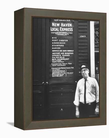 Commuters on the New Haven Line-Alfred Eisenstaedt-Framed Premier Image Canvas