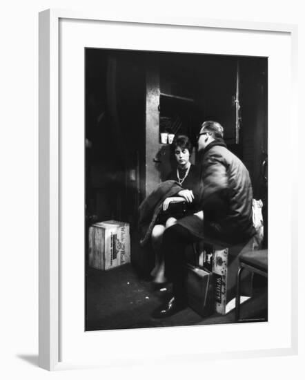 Commuters on the New York New Haven Line Riding in Baggage Car During Evening Rush Hour-Alfred Eisenstaedt-Framed Photographic Print