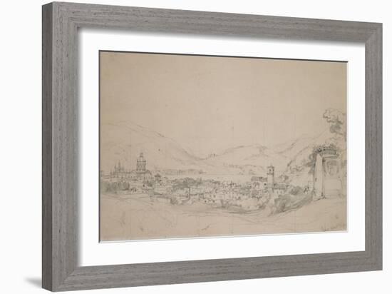 Como, 1840 (Pencil on Paper)-William Callow-Framed Giclee Print