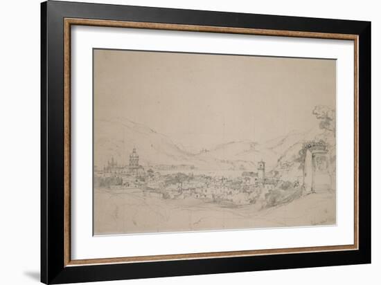 Como, 1840 (Pencil on Paper)-William Callow-Framed Giclee Print