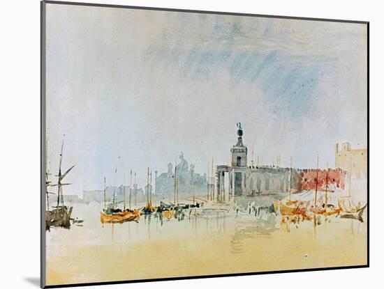 Como and Venice Sketchbook (Finberg CLXXXI) Venice: The Punta della Dogana 1819-J. M. W. Turner-Mounted Giclee Print