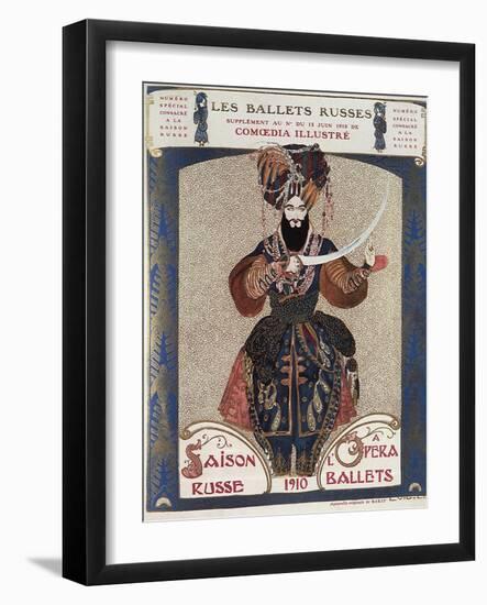 Comoedia Illustre: Les Ballets Russes, c.1910-Leon Bakst-Framed Giclee Print