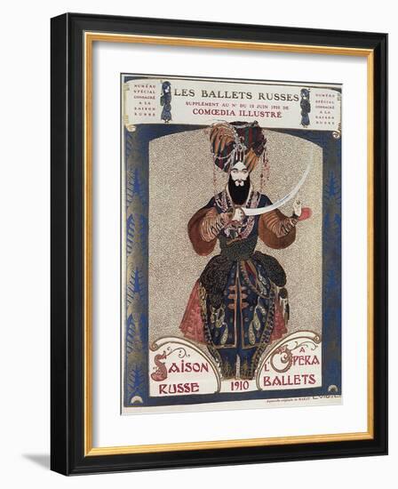 Comoedia Illustre: Les Ballets Russes, c.1910-Leon Bakst-Framed Giclee Print