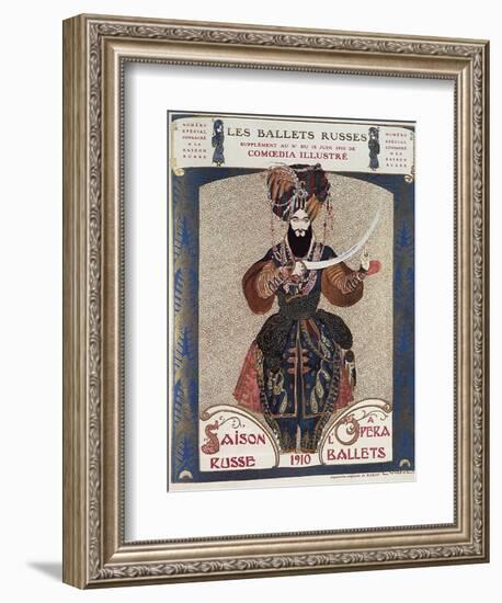 Comoedia Illustre: Les Ballets Russes, c.1910-Leon Bakst-Framed Giclee Print