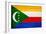 Comoros Flag Design with Wood Patterning - Flags of the World Series-Philippe Hugonnard-Framed Premium Giclee Print