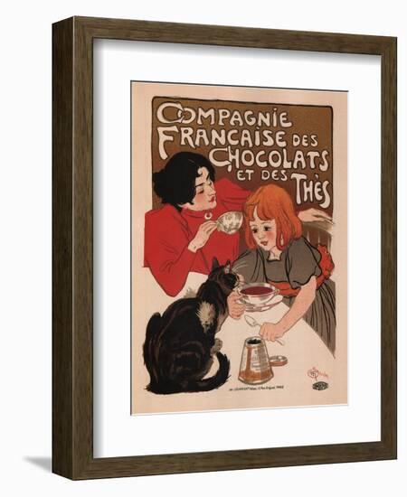 Compagnie Francaise Des Chocolats Et Des Thes-Theophile Alexandre Steinlen-Framed Art Print