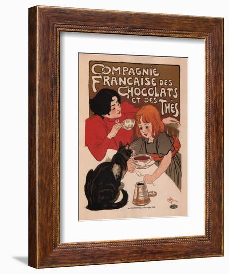 Compagnie Francaise Des Chocolats Et Des Thes-Theophile Alexandre Steinlen-Framed Art Print