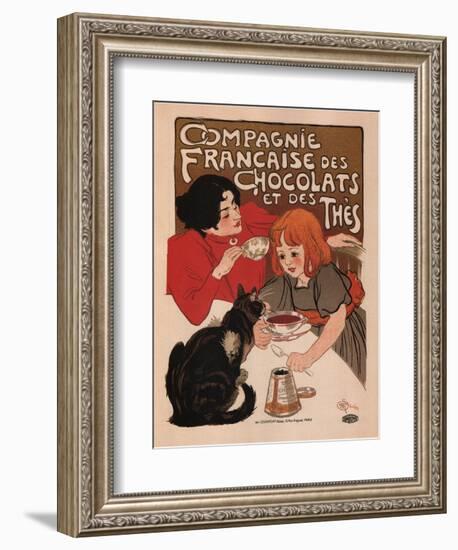 Compagnie Francaise Des Chocolats Et Des Thes-Theophile Alexandre Steinlen-Framed Premium Giclee Print