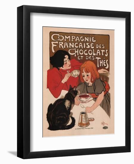 Compagnie Francaise Des Chocolats Et Des Thes-Theophile Alexandre Steinlen-Framed Premium Giclee Print