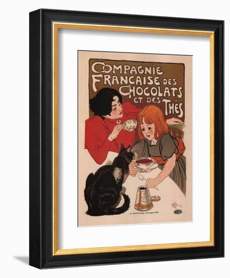 Compagnie Francaise Des Chocolats Et Des Thes-Theophile Alexandre Steinlen-Framed Premium Giclee Print