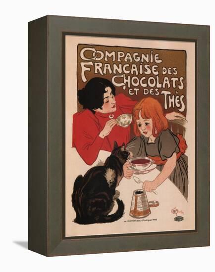 Compagnie Francaise Des Chocolats Et Des Thes-Theophile Alexandre Steinlen-Framed Stretched Canvas