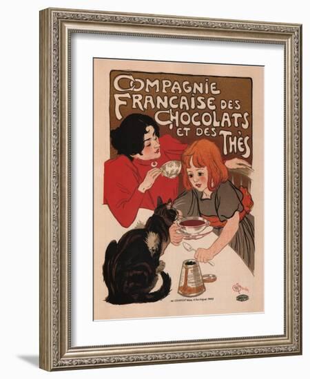 Compagnie Francaise Des Chocolats Et Des Thes-Theophile Alexandre Steinlen-Framed Art Print