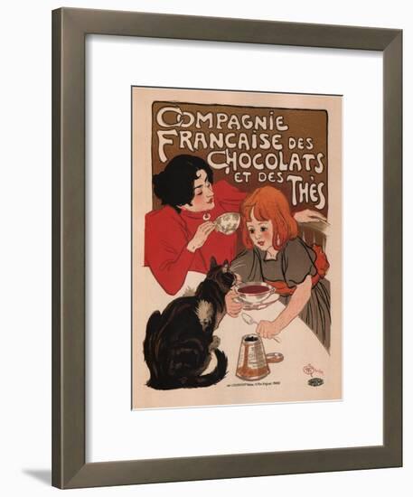 Compagnie Francaise Des Chocolats Et Des Thes-Theophile Alexandre Steinlen-Framed Art Print