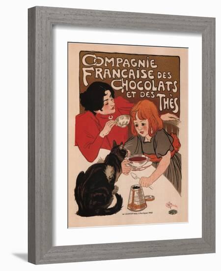 Compagnie Francaise Des Chocolats Et Des Thes-Theophile Alexandre Steinlen-Framed Art Print