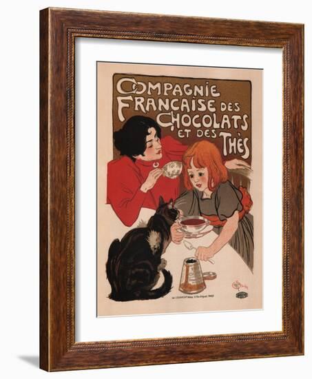 Compagnie Francaise Des Chocolats Et Des Thes-Theophile Alexandre Steinlen-Framed Art Print