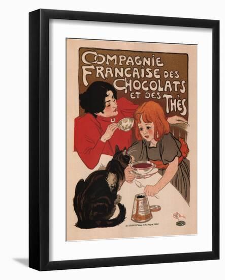 Compagnie Francaise Des Chocolats Et Des Thes-Theophile Alexandre Steinlen-Framed Art Print