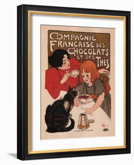 Compagnie Francaise Des Chocolats Et Des Thes-Theophile Alexandre Steinlen-Framed Art Print