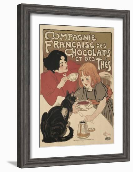 Compagnie Francaise des Chocolats-Théophile Alexandre Steinlen-Framed Art Print