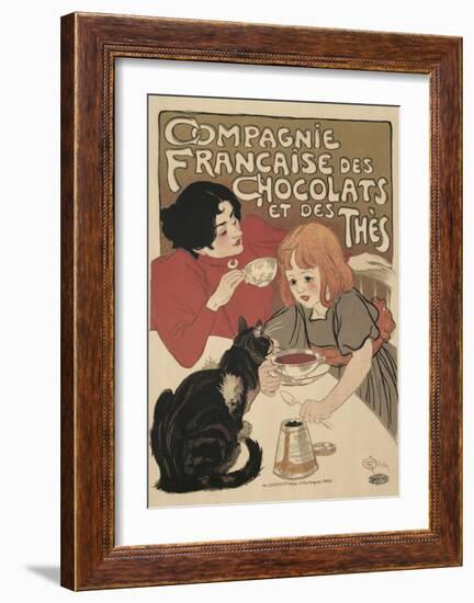 Compagnie Francaise des Chocolats-Théophile Alexandre Steinlen-Framed Art Print