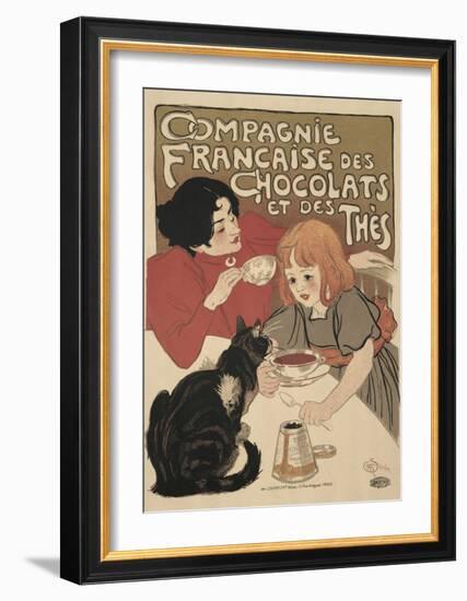 Compagnie Francaise des Chocolats-Théophile Alexandre Steinlen-Framed Art Print