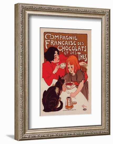 Compagnie Francaise des Chocolats-Théophile Steinlen-Framed Art Print