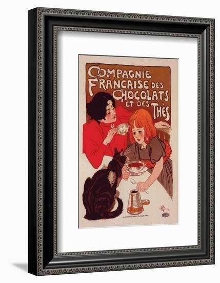 Compagnie Francaise des Chocolats-Théophile Steinlen-Framed Art Print