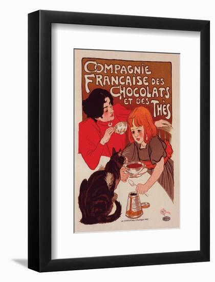 Compagnie Francaise des Chocolats-Théophile Steinlen-Framed Art Print