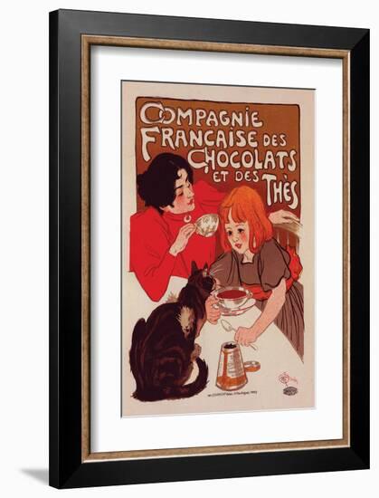 Compagnie Francaise des Chocolats-Théophile Steinlen-Framed Art Print