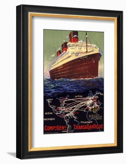 Compagnie Generale Transatlantique-null-Framed Photographic Print