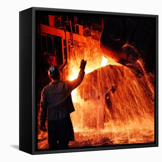 Compania de Acero Del Pacifico Steel Mill, Chile-Bill Ray-Framed Premier Image Canvas