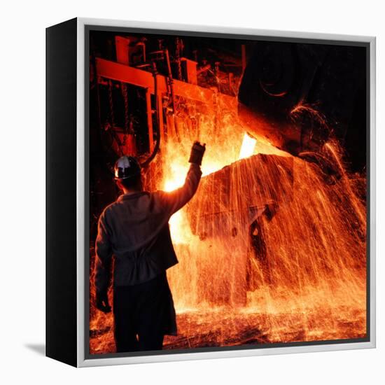 Compania de Acero Del Pacifico Steel Mill, Chile-Bill Ray-Framed Premier Image Canvas