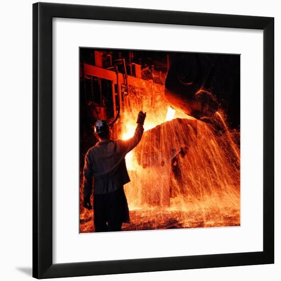 Compania de Acero Del Pacifico Steel Mill, Chile-Bill Ray-Framed Photographic Print