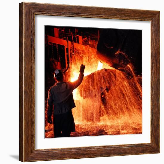 Compania de Acero Del Pacifico Steel Mill, Chile-Bill Ray-Framed Photographic Print