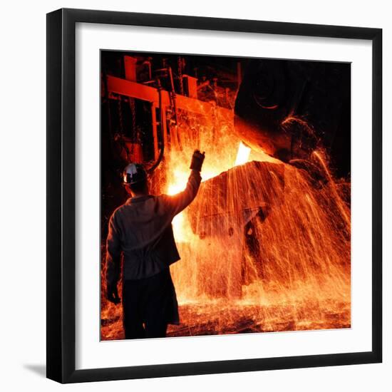 Compania de Acero Del Pacifico Steel Mill, Chile-Bill Ray-Framed Photographic Print