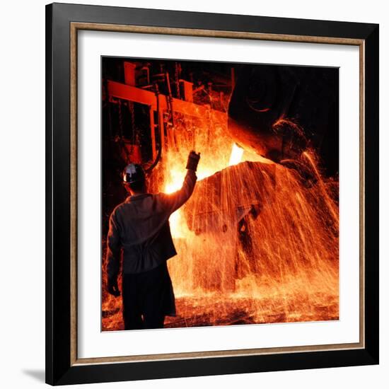 Compania de Acero Del Pacifico Steel Mill, Chile-Bill Ray-Framed Photographic Print
