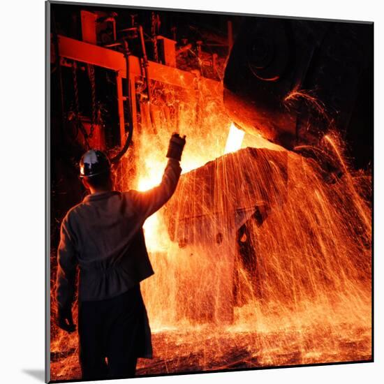 Compania de Acero Del Pacifico Steel Mill, Chile-Bill Ray-Mounted Photographic Print