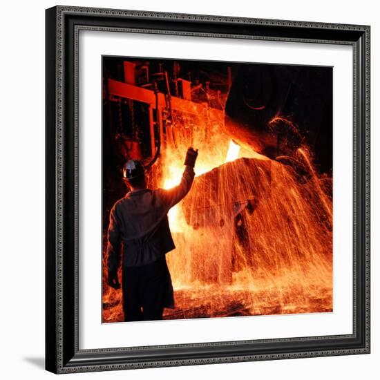 Compania de Acero Del Pacifico Steel Mill, Chile-Bill Ray-Framed Photographic Print