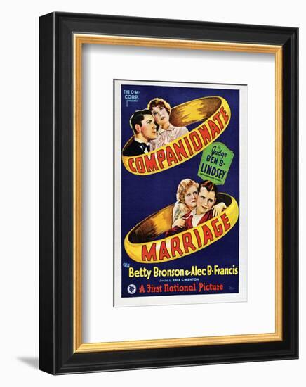 Companionate Marriage - 1928-null-Framed Giclee Print