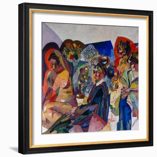 Company at the Table, 1916-Aristarkh Vasilyevich Lentulov-Framed Giclee Print