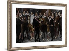 Company of Captain Dirck Jacobsz Rosecrans and Lieutenant Pauw-Cornelis Ketel-Framed Art Print
