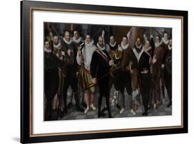 Company of Captain Dirck Jacobsz Rosecrans and Lieutenant Pauw-Cornelis Ketel-Framed Art Print